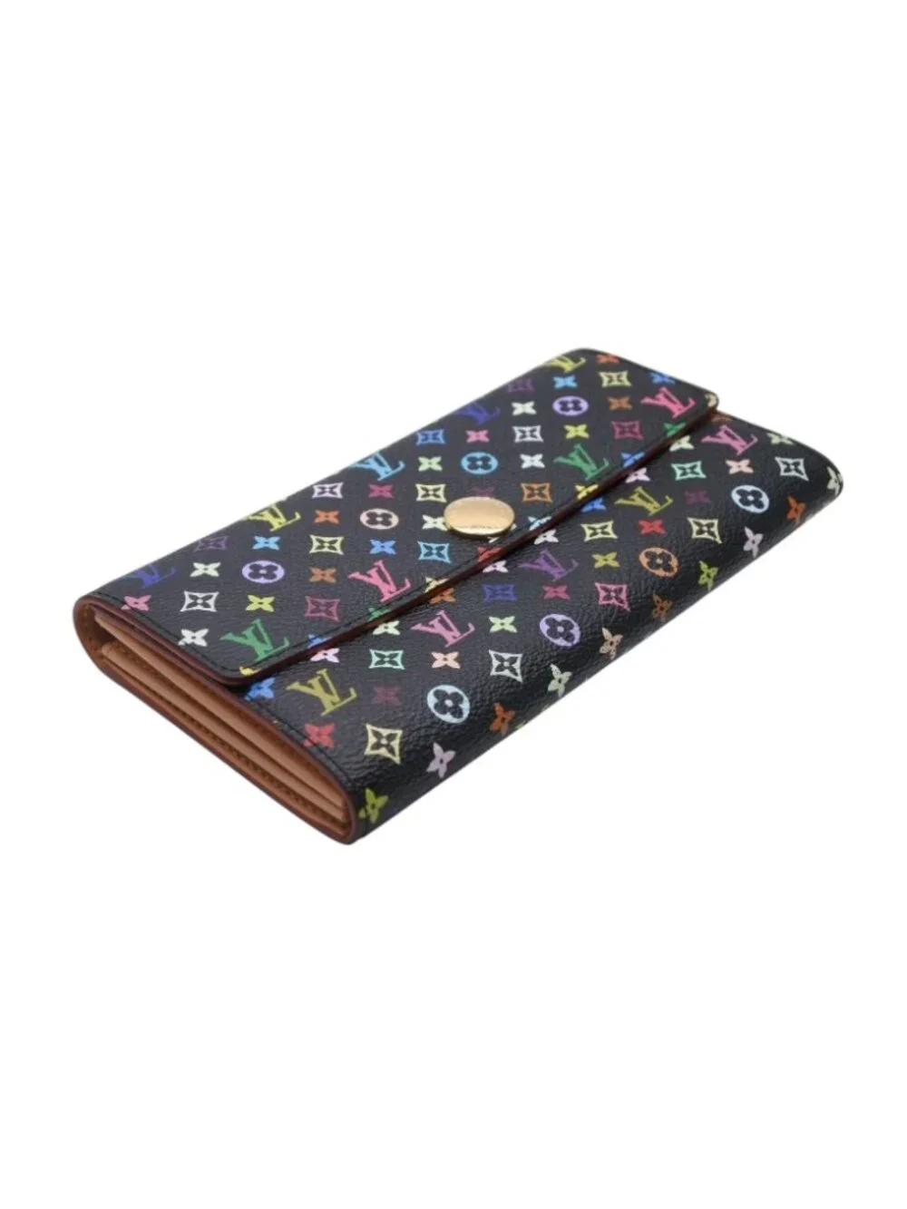 Louis Vuitton Wallet Takashi Murakami Portefeuille Sarah Black Monogram